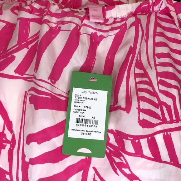 NWT Lilly Pulitzer Silk Halter XS - Picture 5 of 5